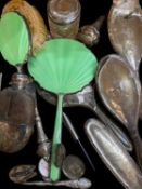 SILVER - dressing table items and other scrap silver and EPNS items, ETC