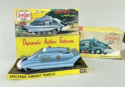 DINKY 104 CAPT. SCARLET SPECTRUM PERSUIT VEHICLE, F-G (lacks figure & missile), in P-F box (
