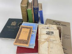 GROUP OF WELSH TOPOGRAPHICAL / TOPOGRAPHICAL HISTORY BOOKS including E L Chappell 'History of the