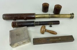 GENTLEMAN'S ACCESSORIES, including B.C. & Co. Ltd. three-draw 'Ultra' 25x brass marine/naval