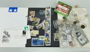 ASSORTED AMERICAN MONEY & EPHEMERA including an invitation to the inauguration of President