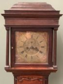 19th CENTURY OAK LONGCASE CLOCK, eight day bell strike movement, maker William Harley of Salop,