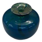 MDINA BALUSTER VASE - signed and dated '1977', 17cms tall