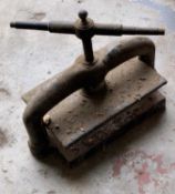 VINTAGE BOOK PRESS, 44cms H, 52cms W, 36cms D