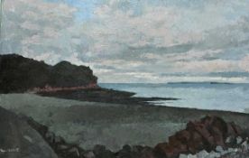 BRYN RICHARDS oil on board - Swanbridge, 73 x 47cms