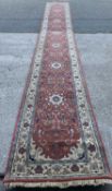 PERSIAN CARPET RUNNER, hand knotted, 