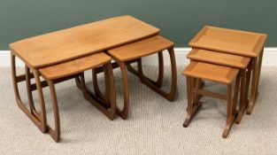 PLUS LOT 14 - MID-CENTURY TYPE OCCASIONAL TABLES - Parker Knoll nest of three tables, 51cms H,