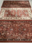 RUGS (3) - a pair of single border Qashqai rugs with multi central pattern, 80 x 160cms and a 