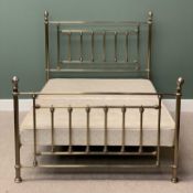 ANTIQUE STYLE BRASS EFFECT DOUBLE BED - 
