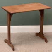 20th CENTURY MAHOGANY LIBRARY TABLE, 74cms H, 83cms W, 48cms D