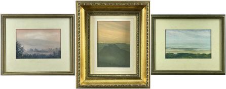 ANTHONY RICHARDS (19th Century) watercolour & gouache - three Welsh landscapes, including a beach