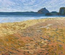 ‡ GWILYM PRICHARD oil on canvas - entitled verso 'Criccieth', signedDimensions: 52 x