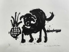 ‡ WILLIAM BROWN limited edition (6/23) screenprint - inscribed in pencil below image 'Mae Lotti yn