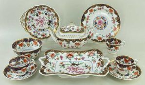 SWANSEA PORCELAIN PART DESSERT / TEA SERVICE circa 1814-1826, in Japan set pattern No.223,
