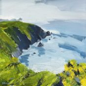 ‡ SIAN McGILL oil on board - entitled verso 'North of Pwllstrodur', signedDimensions: 40 x