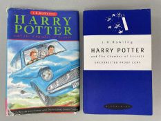 ROWLING (J K) Harry Potter...Chamber of Secrets, uncorrected proof copy, original blue & white