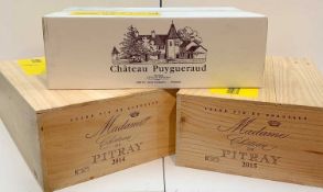 MADAME DE CHÂTEAU DE PITRAY 2014/2015 CASTILLON & CHÂTEAU PUYGUERAUD 2014 FRANCS CÔTES DE BORDEAUX