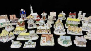 ASSORTED MODERN COALPORT BONE CHINA COTTAGES, including a limited edition number 177/500 'Belvedere'