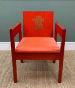 1969 PRINCE OF WALES INVESTITURE CHAIR, designed by Lord Snowdon and manufactured by Welsh Remploy