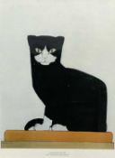AFTER B VAN DER LECK print - 'of the cat', 44 x 33cms