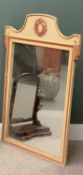 FRENCH STYLE OVERMANTLE MIRROR, 131cms H, 85cms W