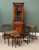 FURNITURE ASSORTMENT to include two tier occasional tables (2), jardiniere stand, nest of three