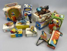 MAINLY CLOCKWORK TIN PLATE TOY GROUP OF BIRDS (11) - all but one with original boxes, various