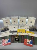 ROYAL MINT BRILLIANT UNCIRCULATED 50 PENCE COIN COLLECTION - 21 pieces to include a 1973 Hands, in