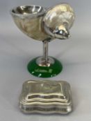 SILVER SNUFF BOX, Birmingham 1899, inscribed to the top 