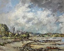 DORIS CRICHTON oil on board - Penrhyn Castle, signed, 39 x 59cms