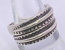 DAVID ANDERSEN NORWAY STERLING SILVER RING - the interior embossed 