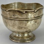 SILVER PRESENTATION BOWL, Birmingham 1920, inscribed 
