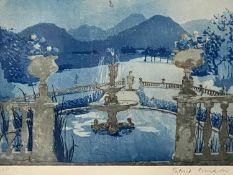 PATRICK PROCKTOR artist's proof print - 'Nocturne in North Wales', signed in pencil, 34.5 x 47.5cms