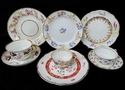 WELSH PORCELAINS GROUP, including large breakfast cup and saucer, breakfast cup, another breakfast