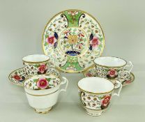 SWANSEA PORCELAIN JAPAN PATTERNED PART TEASET, in pattern no. 436, comprising circular bread