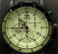 VOSTOK EUROPE ANCHOR MEN'S WRISTWATCH - with leather strap, in presentation box with spare strap,