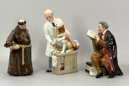 ROYAL DOULTON FIGURES (3) - 'Thanks Doc' HN2731, 22cms tall, 'The Professor' HN2281, 19cms tall