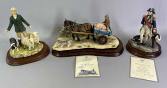 BORDER FINE ARTS MODELS - 'The Bride', with certificate and boxed, on wooden plinth, 16 x 35cms, '