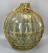 VINTAGE GLASS CARBOY - 53 x 40cms diam
