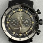 VOSTOK EUROPE LAZAR ANGELOV MEN'S WRISTWATCH - with leather strap, in presentation case with spare