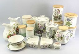 PORTMEIRION - Strawberry Fair jugs, a pair, 22cms tall, and boxed fruit drainer and stand, The