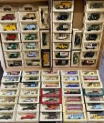 DAYS GONE DIECAST VEHICLES BY LLEDO (66) - to include numerous advertising vans, buses, H M Queen