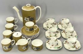 WEDGWOOD SUSIE COOPER OLD GOLD CAMELIA COFFEE WARE - approximately 15 pieces and a small quantity of