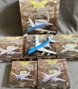 CORGI DIECAST AVIATION ARCHIVE PLANES (6) - to include two Classic Jetliners Boeing 707-327C Limited