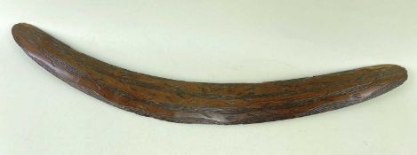 ABORIGINAL BOOMERANG, New South Wales, South East Australia, 66.5cm Comment: edges with chips,and