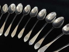 HARLEQUIN SET OF GEORGE IV & WILLIAM IV IRISH SILVER TEASPOONS, various makers, Dublin 1829 (4),