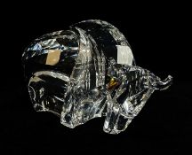 SWAROVSKI BISON, boxed, 15cm long