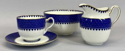 WEDGWOOD ELEGANT BLUE & WHITE TEAWARE (X7608) - approximately 65 pieces