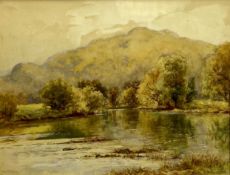 F BESWICK watercolour - titled 'The Church Pool, Betws y Coed', 30 x 40cms, signed and dated 1921