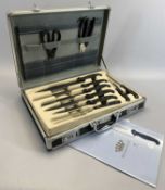 BERGHAUS KITCHEN & TABLE KNIVES in their Berghaus case